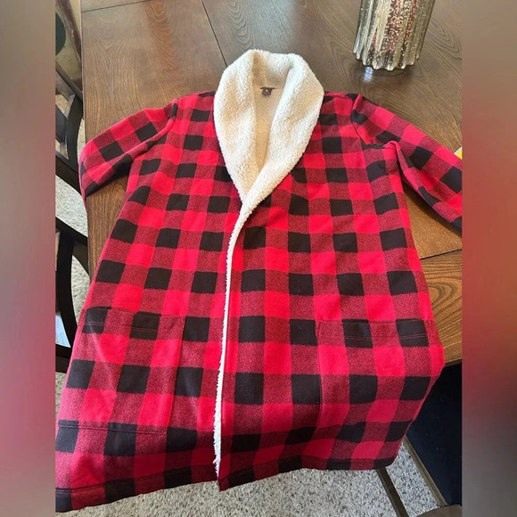 Eddie Bauer Lumberjack Style Coat/Fleece lined Cardigan - Picture 2 of 3